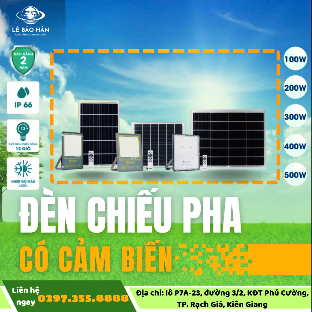 ĐÈN CHIẾU PHA CÓ CẢM BIẾN